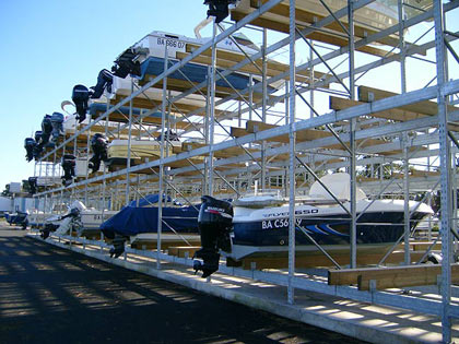 Marina racking for all types of boat marina racking